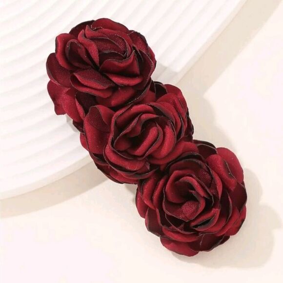 Flower Hair Barrette - Picture 3 of 4